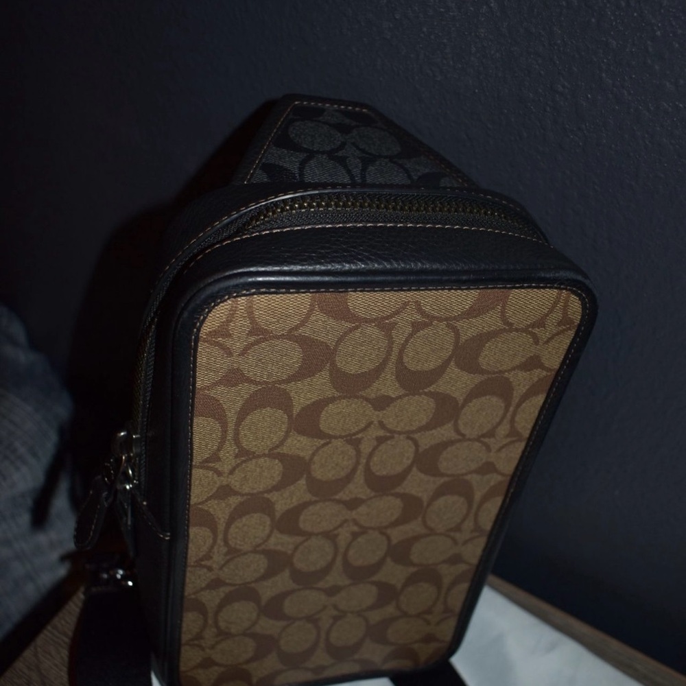 Coach Brown and Black Men's Bag